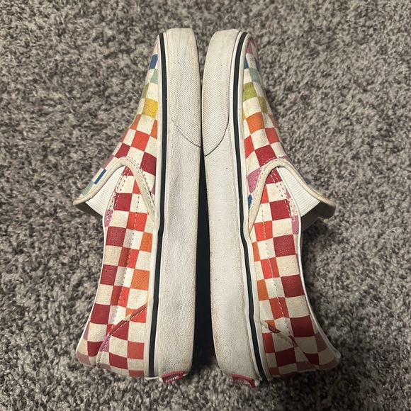 Colorful Checkered Slip-On Vans - Picture 2 of 3